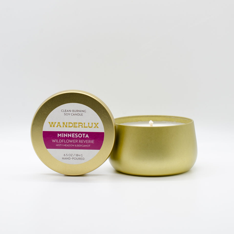 Wanderlux Minnesota Wildflower Reverie 6.5 Ounce Soy Candle