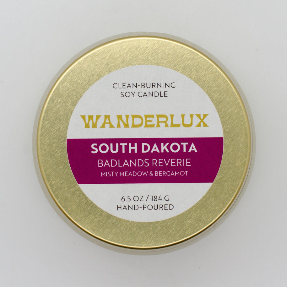 Wanderlux South Dakota Badlands Reverie 6.5 Ounce Soy Candle