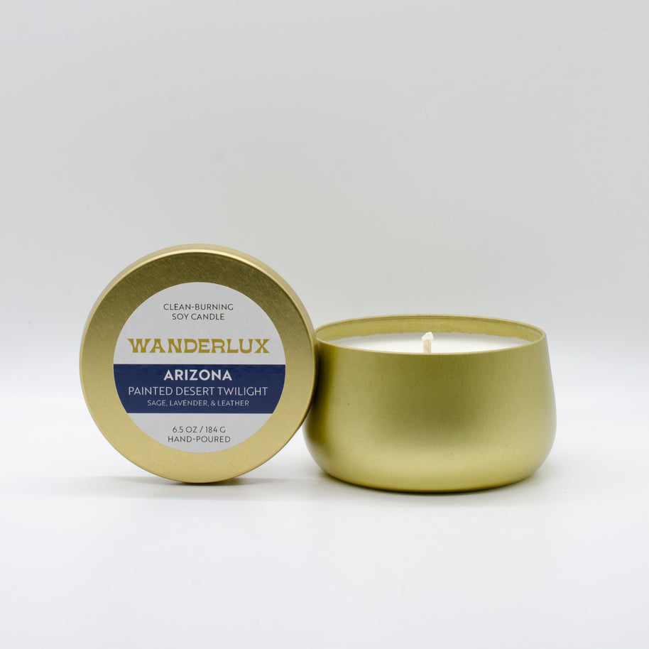 Wanderlux Arizona Painted Desert Twilight 6.5 Ounce Soy Candle
