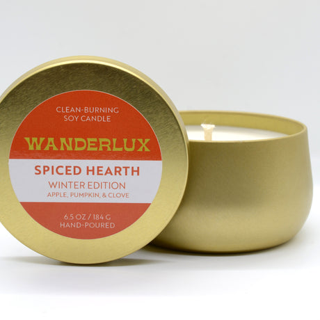 Wanderlux Winter Edition - Spiced Hearth - 6.5 Ounce Soy Candle