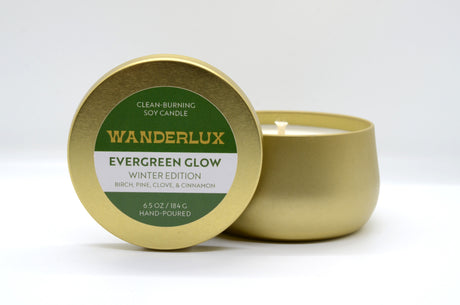 Wanderlux Winter Edition - Evergreen Glow - 6.5 Ounce Soy Candle