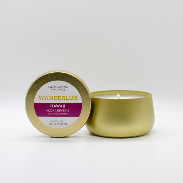 Wanderlux Hawaii Aloha Reverie 6.5 Ounce Soy Candle