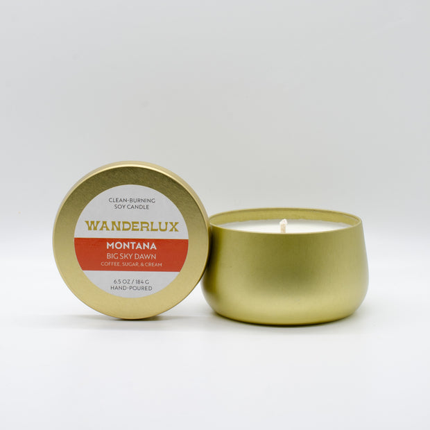 Wanderlux Montana Big Sky Dawn 6.5 Ounce Soy Candle