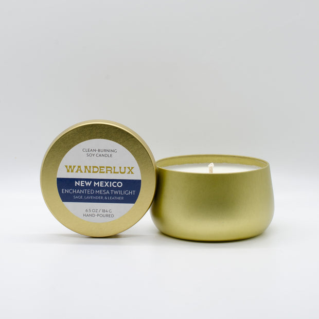 Wanderlux New Mexico Enchanted Mesa Twilight 6.5 Ounce Soy Candle