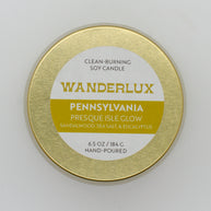 Wanderlux Pennsylvania Presque Isle Glow 6.5 Ounce Soy Candle
