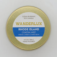 Wanderlux Rhode Island Coastal Mist 6.5 Ounce Soy Candle